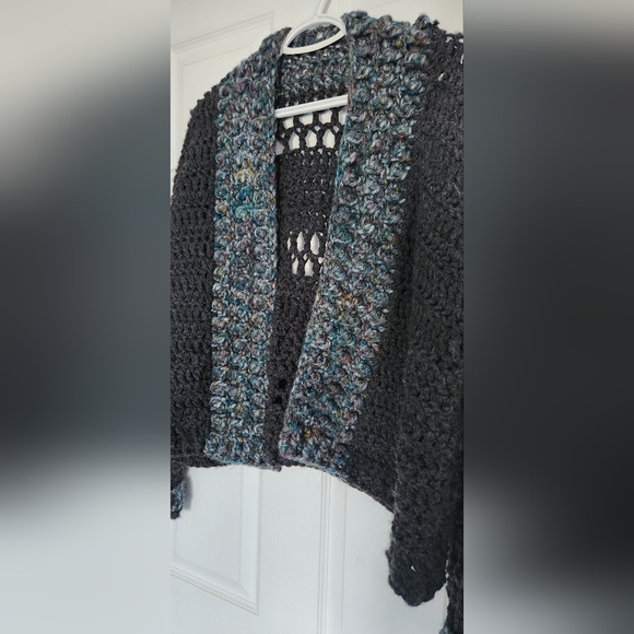 Homemade crocheted sweater - Picture 1 of 4